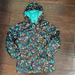 Cat & Jack outer space hooded raincoat